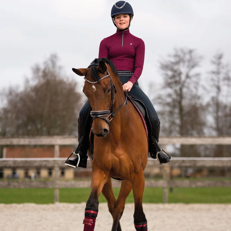 QHP Instant Heating Shirt Loua - Porto Red-3